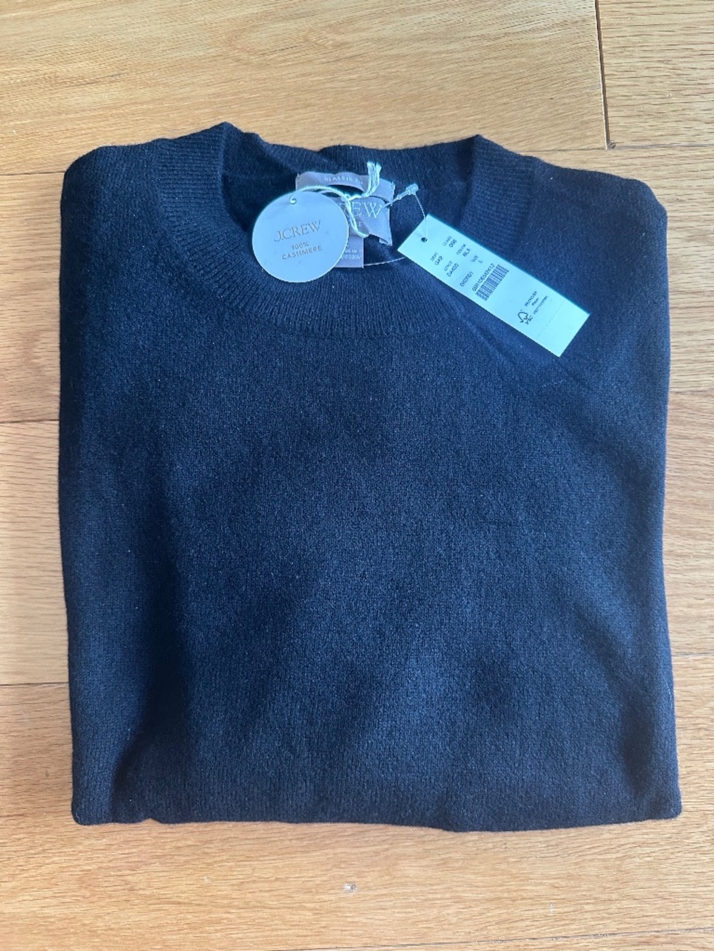 J.Crew Cashmere classic-fit crewneck sweater (Black)